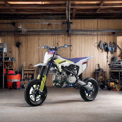 Max Loading 150kgs Supermoto 190cc Gas Dirt Bike Motard 12'12' On Road Reifen Gas Motorrad für Erwachsene