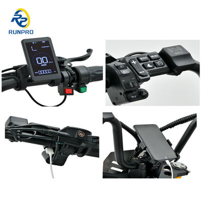 Elektrischer Roller Citycoco Fettreifen 1500W 2*1500W 60V Klappbare Langstreckenfahrt mit COC EWG