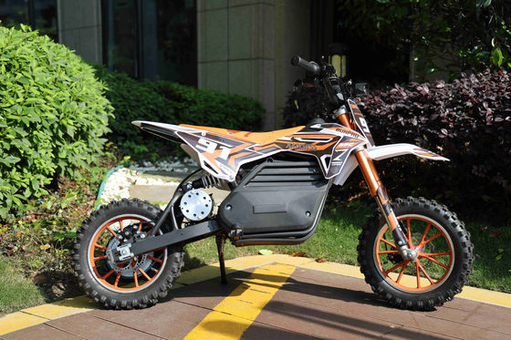 RUNPRO 2024 1000W Elektro-Dirtbike für Kinder Anpassbares Mini Trail Taschenbike Disc F/R