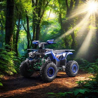Erwachsene Kinder Stahl 2WD 12V elektrische manuelle Kettenantrieb mit Rückwärtsgetriebe 125cc automatische ATV Quads