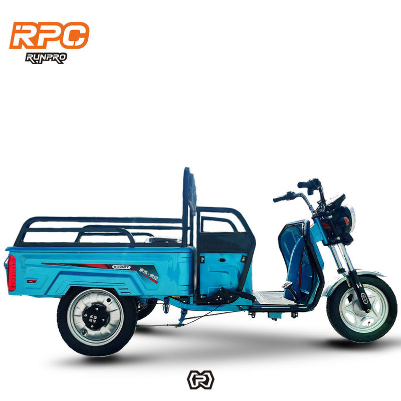 Custom Farm 1200W Elektro-Dreifahrrad-Motorrad mit Front-Trommel-Rücktrommel-Bremssystem