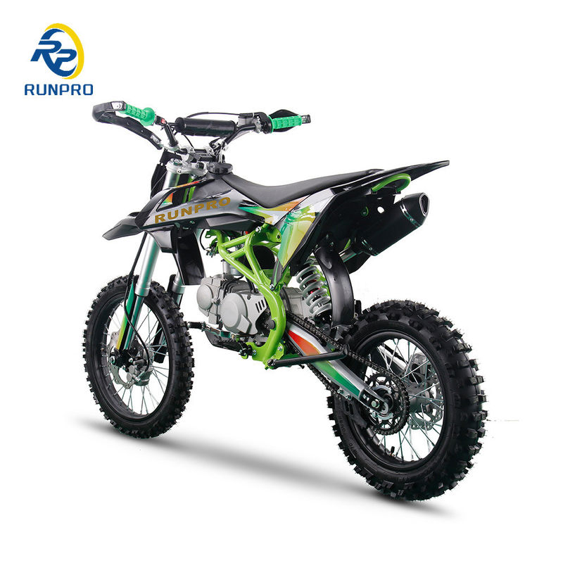 Fahrradgröße 1750X710X1080MM Runpro Racing 125cc 140cc 17/14 Rad Dirt Bike Motorrad