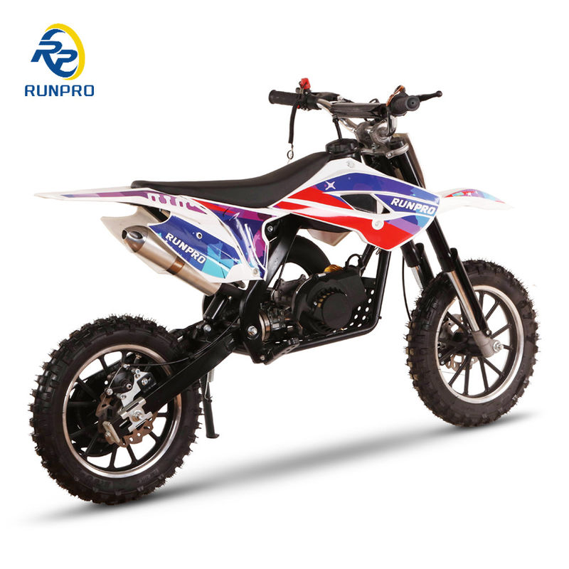 Scheibenbremse 49cc 10/10 Räder 2 Schlag Kinder Moto Cross Mini Motorrad Rennmotorräder