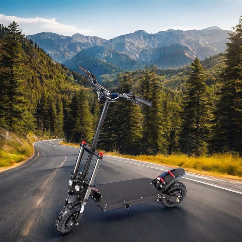 Unisex leistungsstarke 60V Geschwindigkeit Doppelmotor Elektromotorrad 2000W-3000W Off-Road Scooter