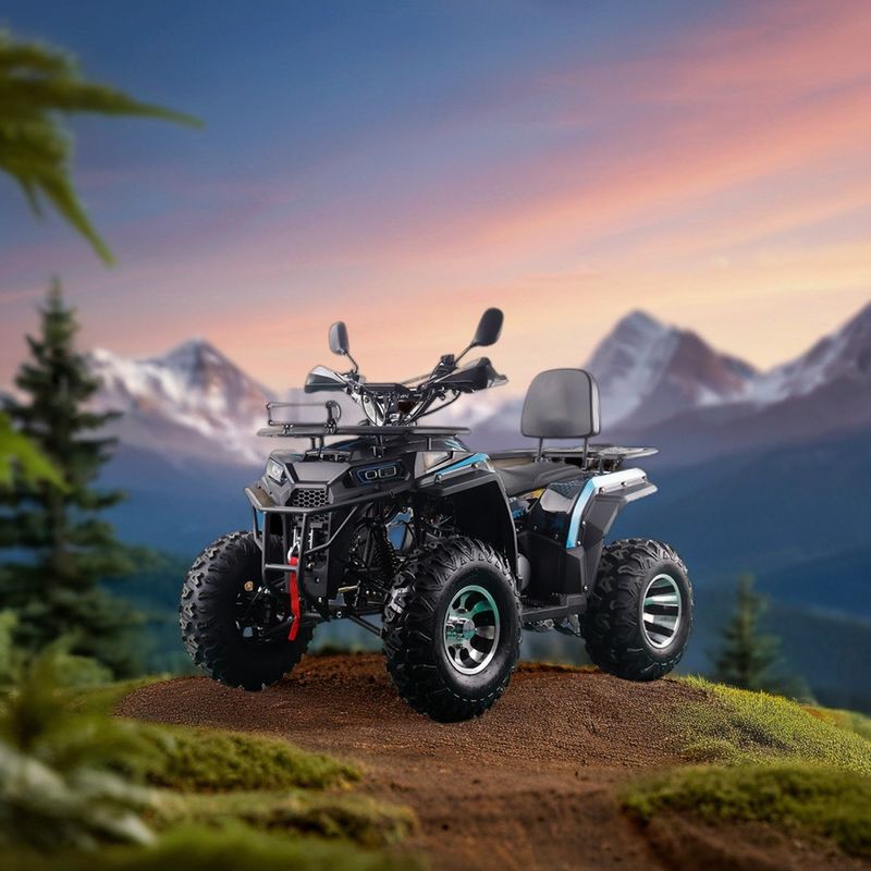 RUNPRO 200CC ATV Quad Bike für Erwachsene Elektrische Zugstart und Automatikgetriebe